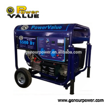 Low Noise And Easy To Start China 5kva 5kw Permanent Magnet Generator For Sale With Tire Kit